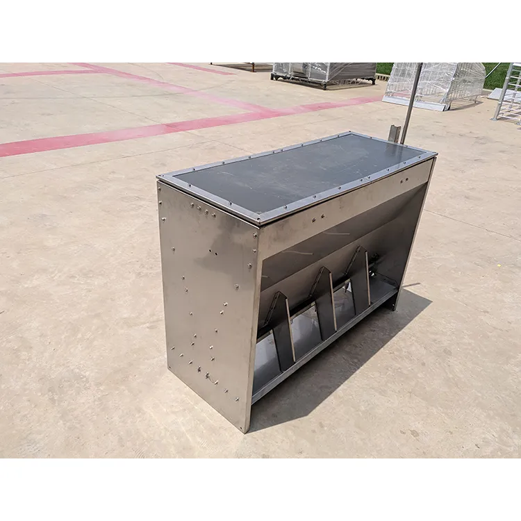 Hot Selling Wholesale Price Pig Farming Equipment Double Sided Stainless Steel Pig Feeder - Feeder - foodmachtech